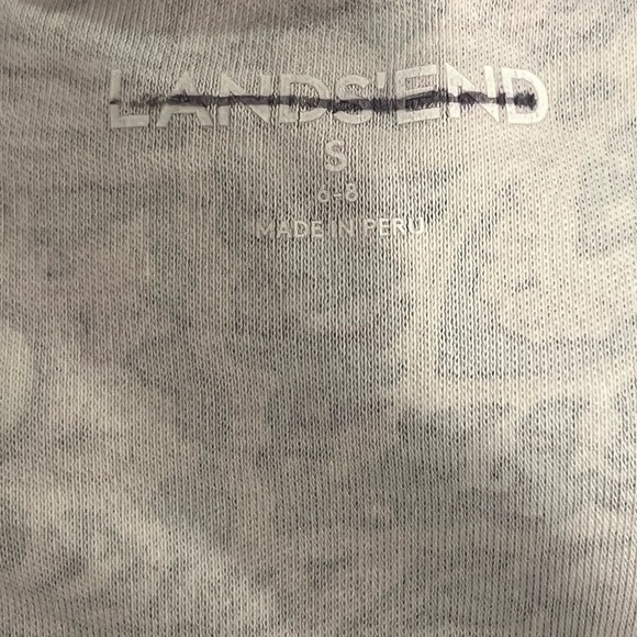 LANDS END short sleeve printed relaxed fit dress/size S - Picture 6 of 6